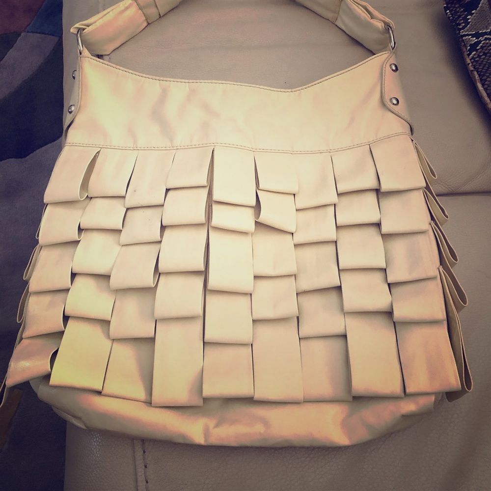 Cream colored purse